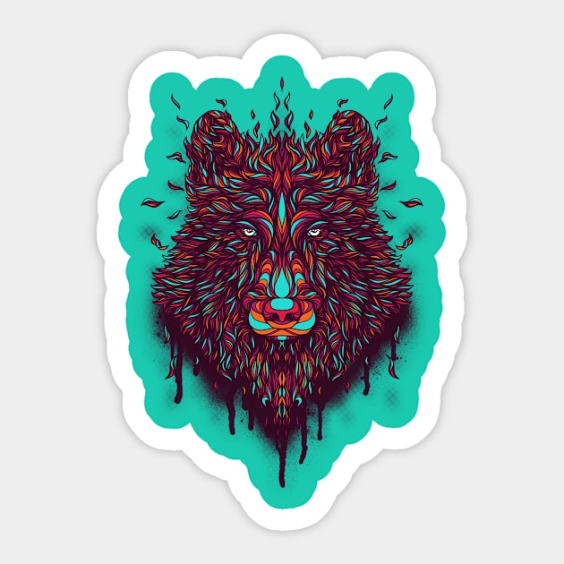 Wolf. Sticker by BGallardo13